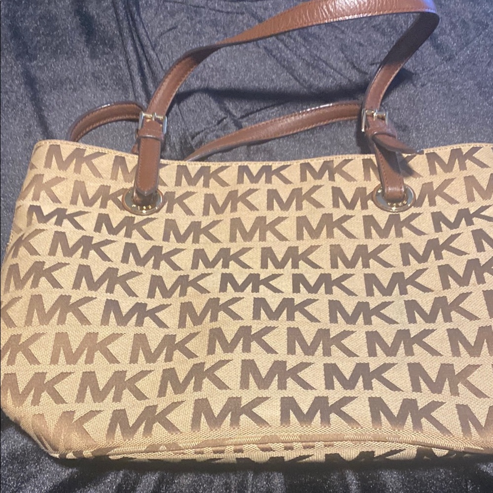 Michael Kors Brown Signature Tote Bag